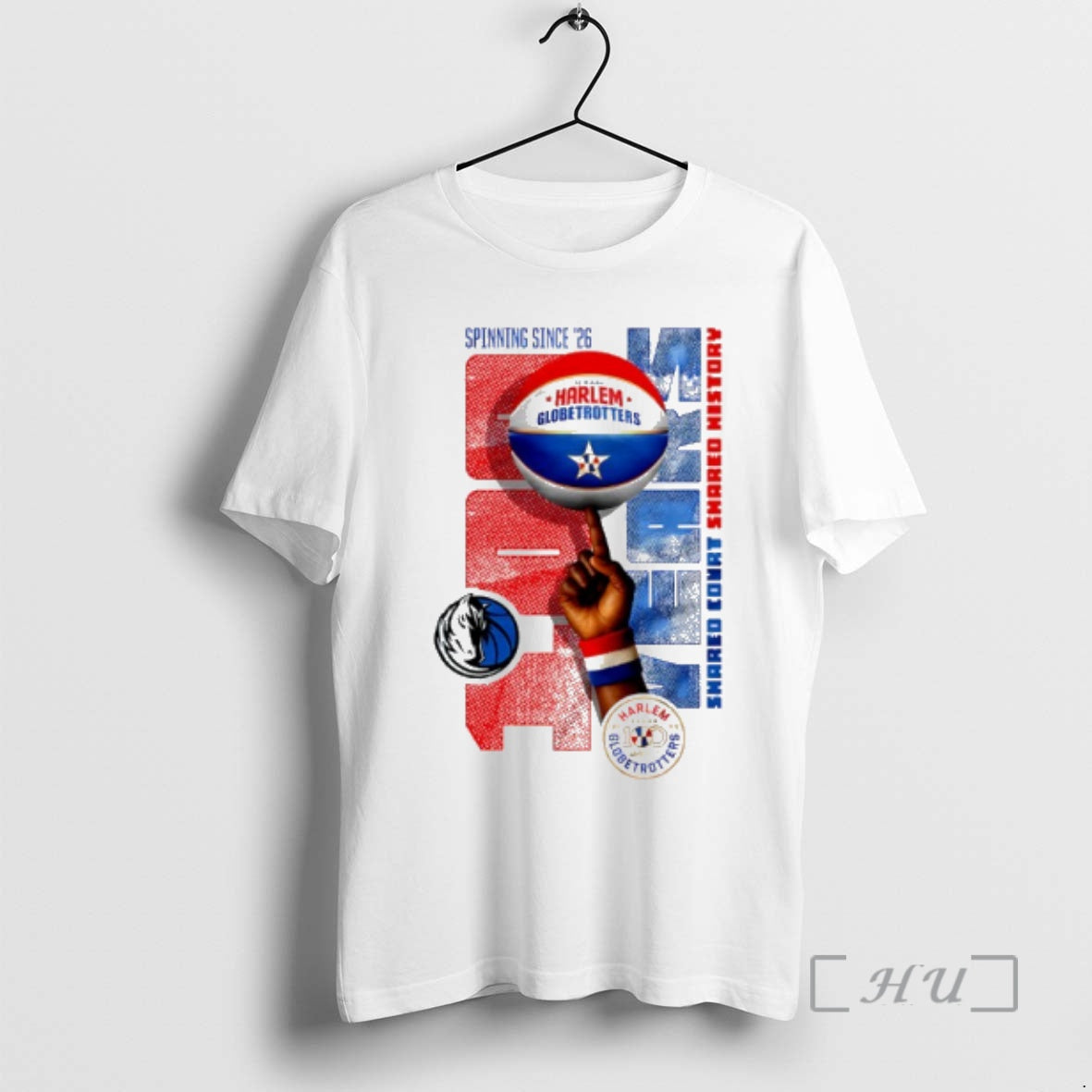 Officials Dallas Mavericks X Harlem Globetrotters Spinning Since 26 T-Shirts, Hoodie, Sweatshirt | PrintMintTees.com