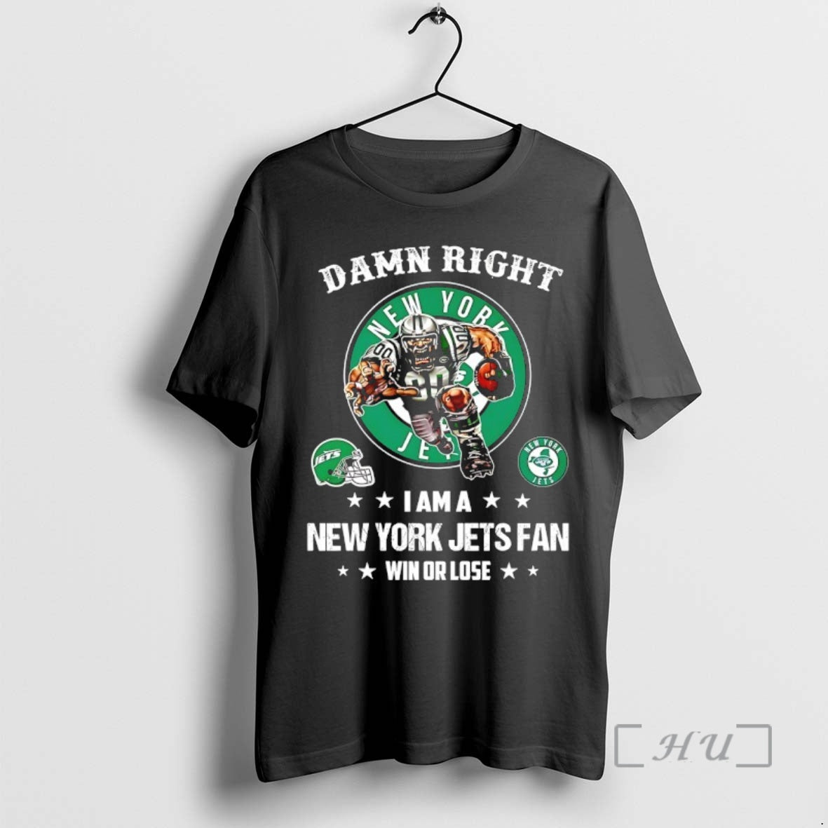 Officials Damn Right I Am A New York Jets Fan Win Or Lose Mascot Premium T-Shirts, Hoodie, Sweatshirt | PrintMintTees.com