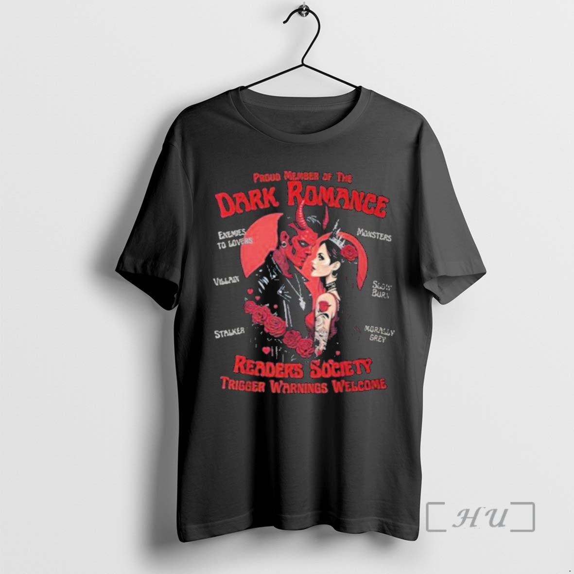 Officials Dark Romance Readers Society Trigger Warnings Welcome Heart T-Shirts, Hoodie, Sweatshirt | PrintMintTees.com