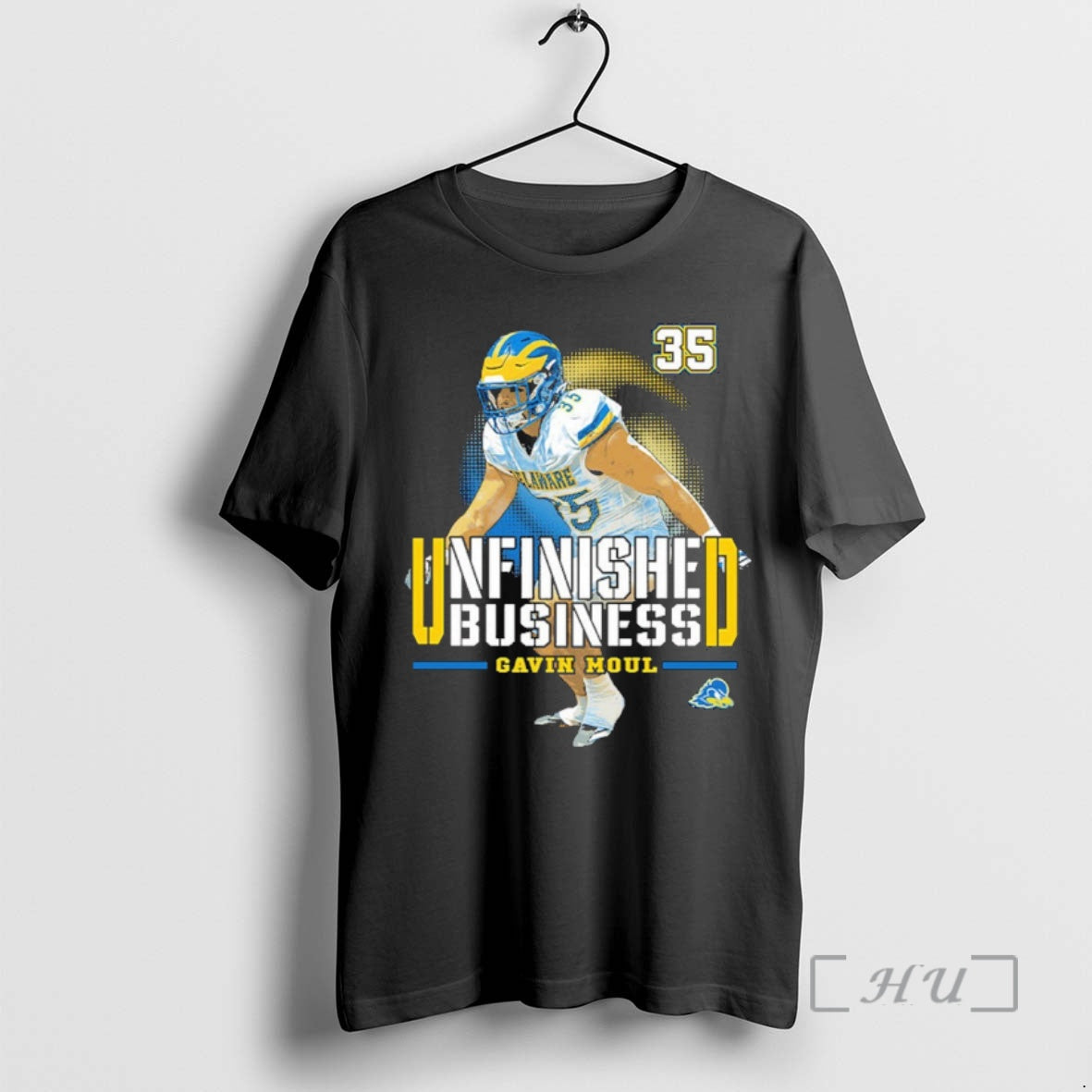 Officials Delaware Fightin Blue Hens Ncaa Football Gavin Moul Unfinished Business Premium T Shirts Sweater Hoodie, Sweatshirt