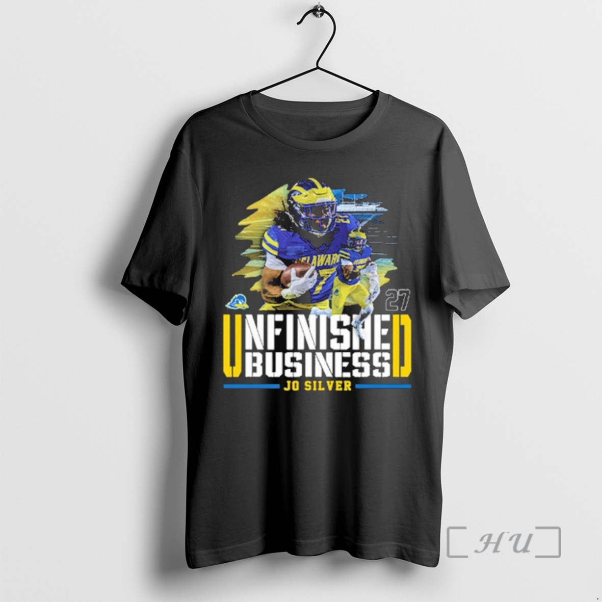 Officials Delaware Fightin Blue Hens Ncaa Football Jo Silver Unfinished Business Premium T Shirts Sweater Hoodie, Sweatshirt