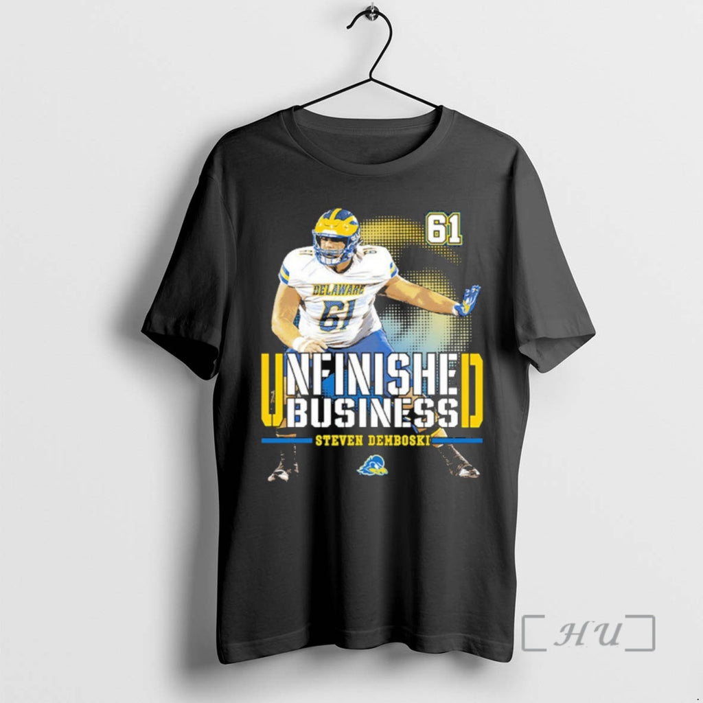 Officials Delaware Fightin Blue Hens Ncaa Football Steven Demboski Unfinished Business Premium T Shirts Sweater Hoodie,...