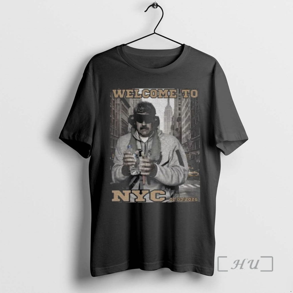 Officials Dictator Nicolas Maduro Graphic Venezuela Libre 2026 Welcome To Nyc Premium T Shirts Sweater Hoodie, Sweatshirt