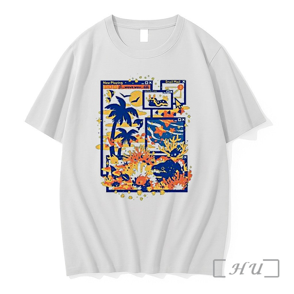 Officials Digital Interface Ocean Life Now Playing Wave Mollusk 1 Snail Mail Premium T Shirts
