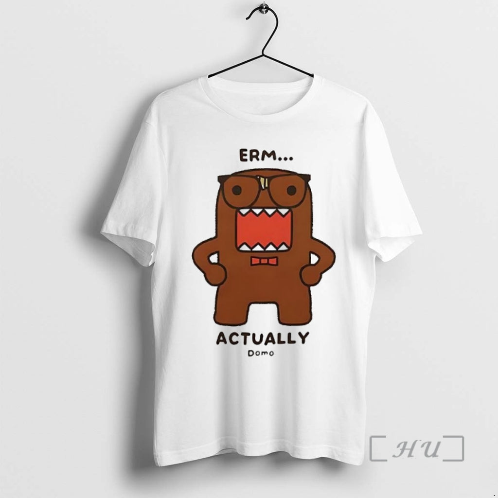 Officials Domo Kun Erm Actually Monster Cartoon T-Shirts, Hoodie, Sweatshirt | PrintMintTees.com