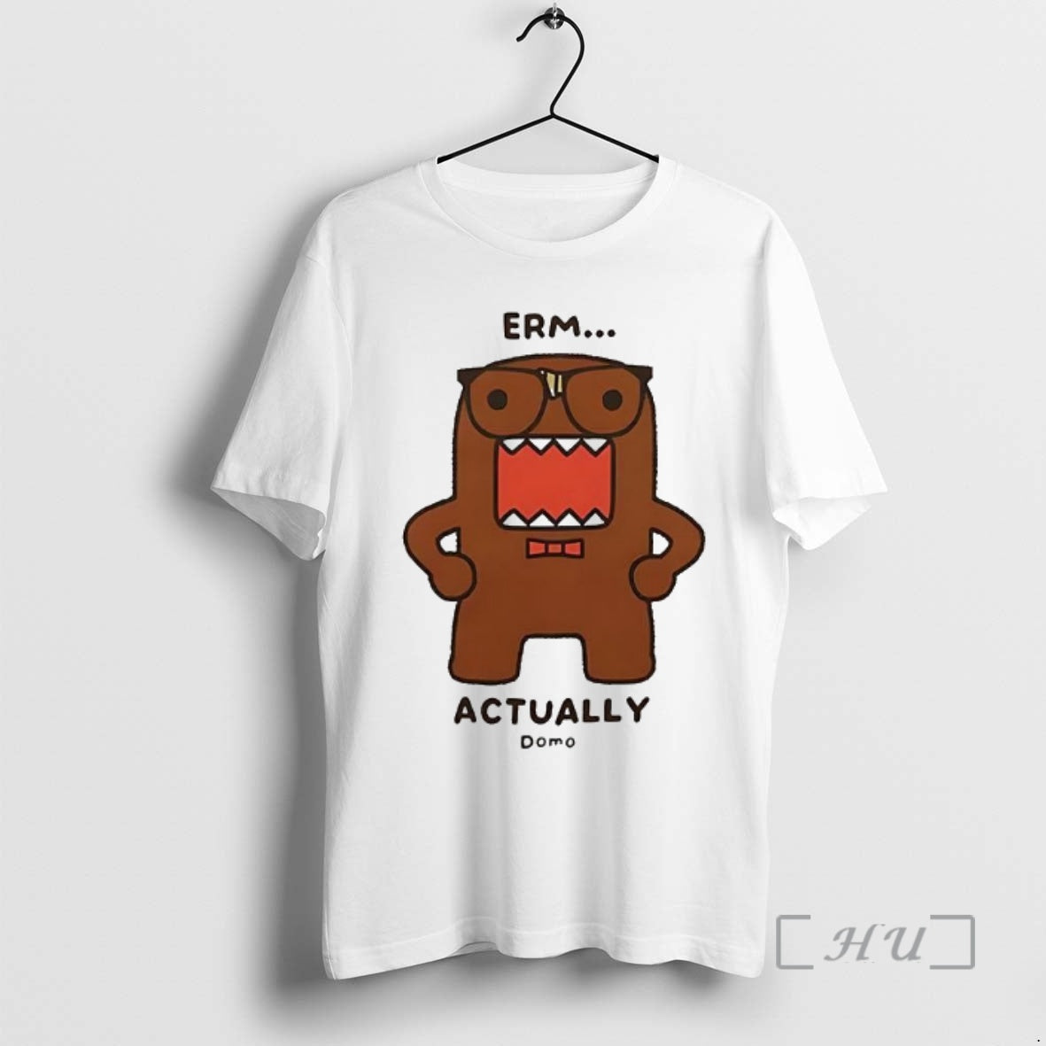 Officials Domo Kun Erm Actually Monster Cartoon T-Shirts, Hoodie, Sweatshirt | PrintMintTees.com
