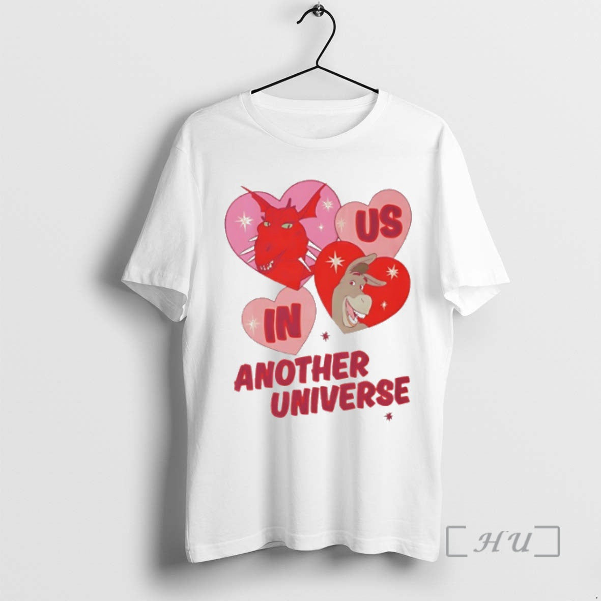 Officials Dragon And Donkey Is In Another Universe Heart Valentines T-Shirts, Hoodie, Sweatshirt | PrintMintTees.com