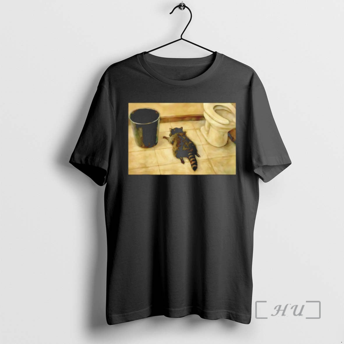 Officials Drunk Raccoon Passes Out In Bathroom Meme T-Shirts, Hoodie, Sweatshirt | PrintMintTees.com