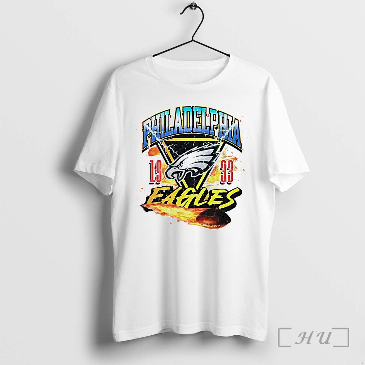Officials Eagles Apparel Philadelphia 1933 Football Flaming Swoosh White