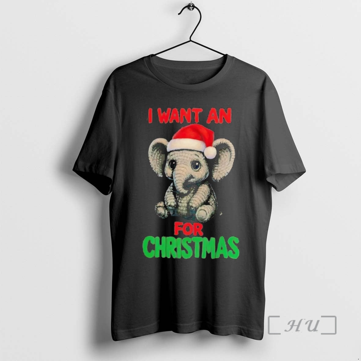 Officials Elephant I Want An For Christmas T-Shirts, Hoodie, Sweatshirt | PrintMintTees.com