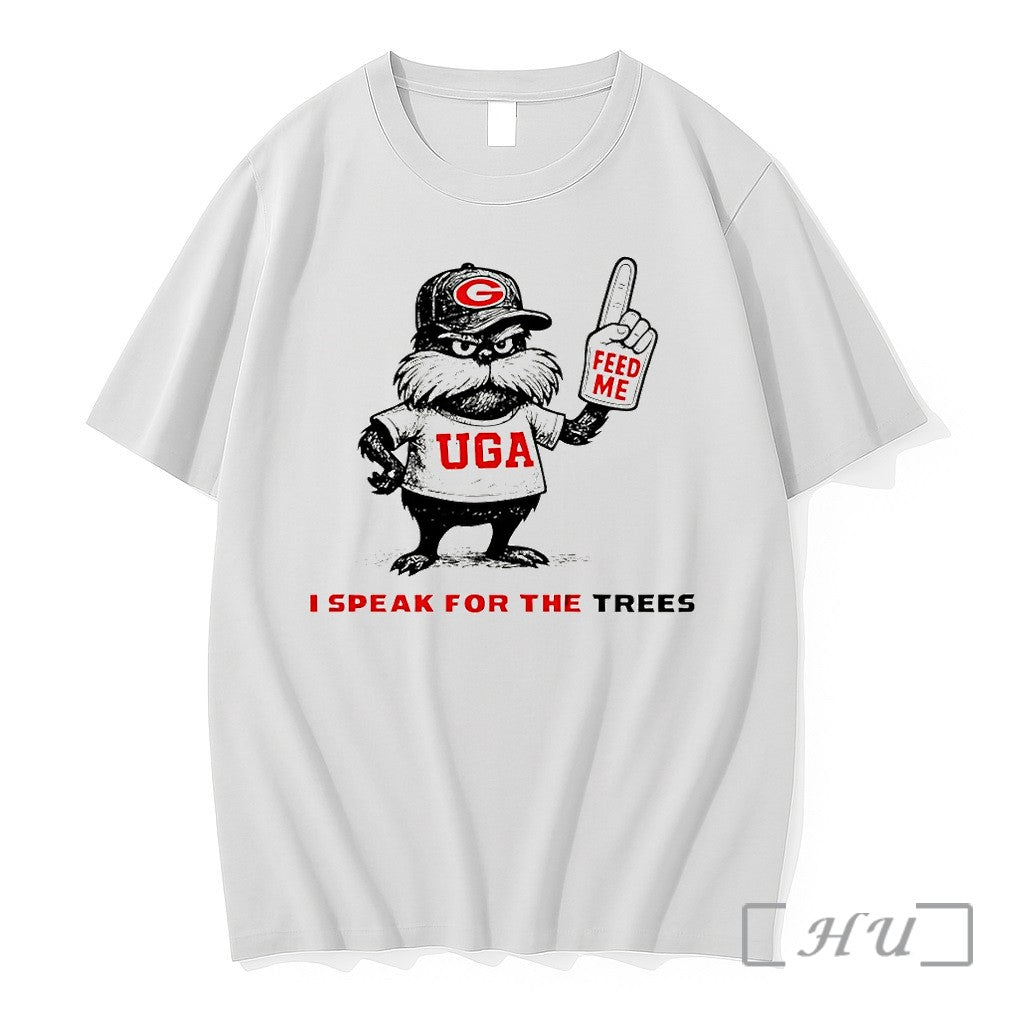 Officials Feed The Trees Georgia Bulldogs Baseball I Speak For The Trees Premium T Shirts