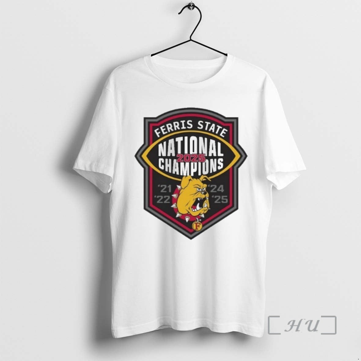 Officials Ferris State Bulldogs Ncaa Division Ii National Championship 5 Time Premium T Shirts Sweater Hoodie, Sweatshirt
