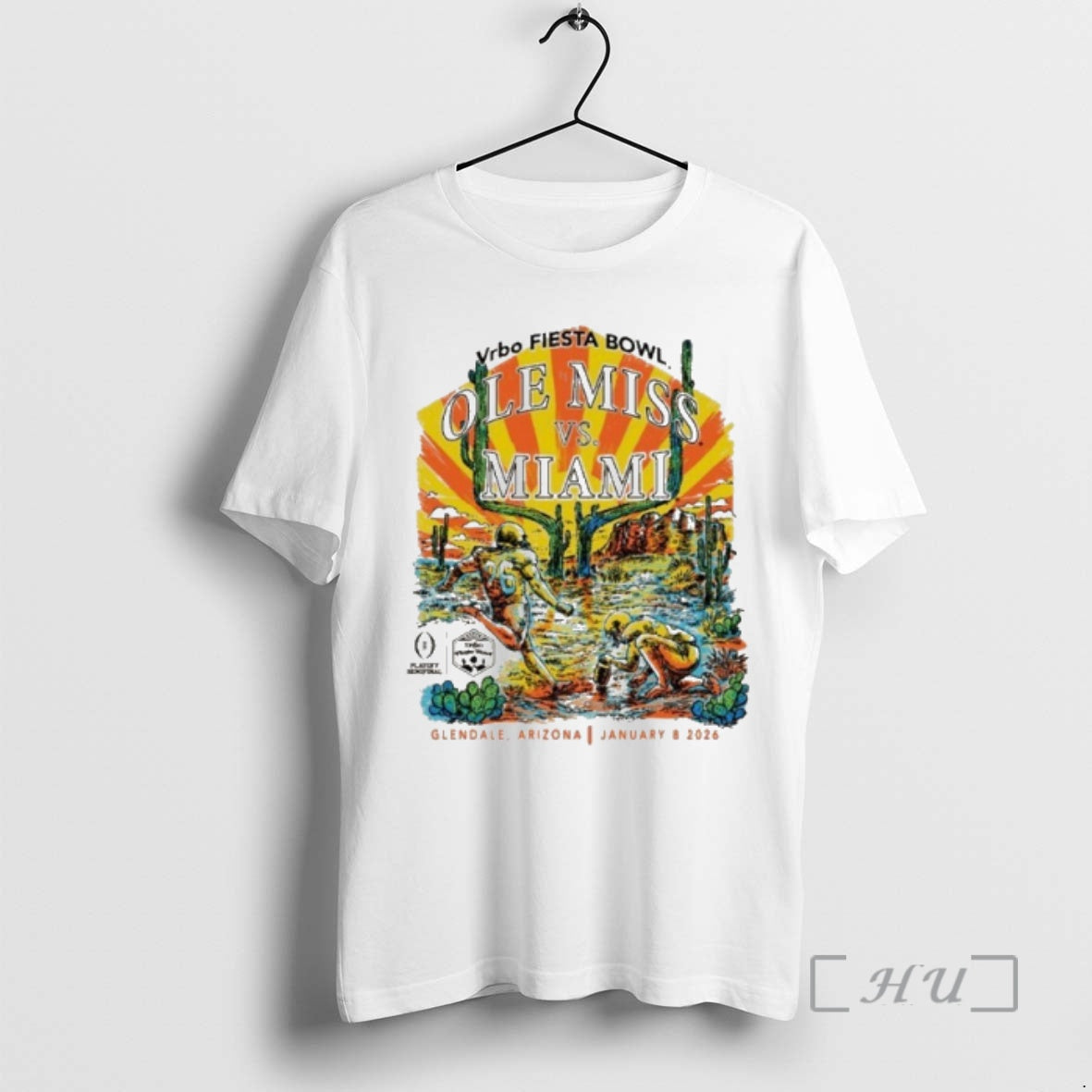 Officials Fiesta Bowl Arizona Retro Ole Miss Vs Miami T-Shirts, Hoodie, Sweatshirt | PrintMintTees.com