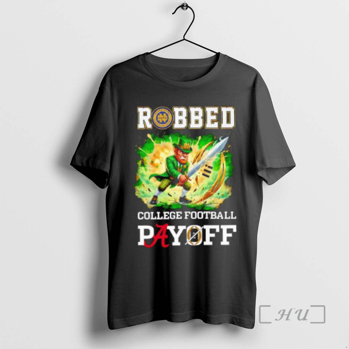 Officials Fighting Irish Robbed The Cfp Playoff Mascot T-Shirts, Hoodie, Sweatshirt | PrintMintTees.com