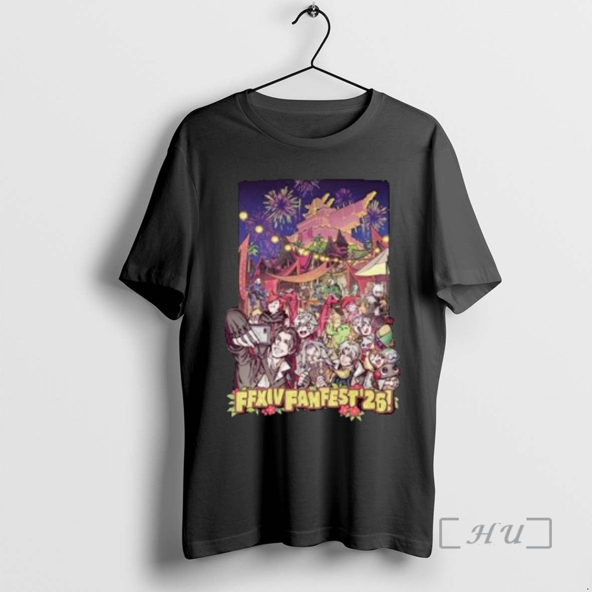 Officials Final Fantasy Xiv Festival 2026 Circle Black T-Shirts, Hoodie, Sweatshirt | PrintMintTees.com
