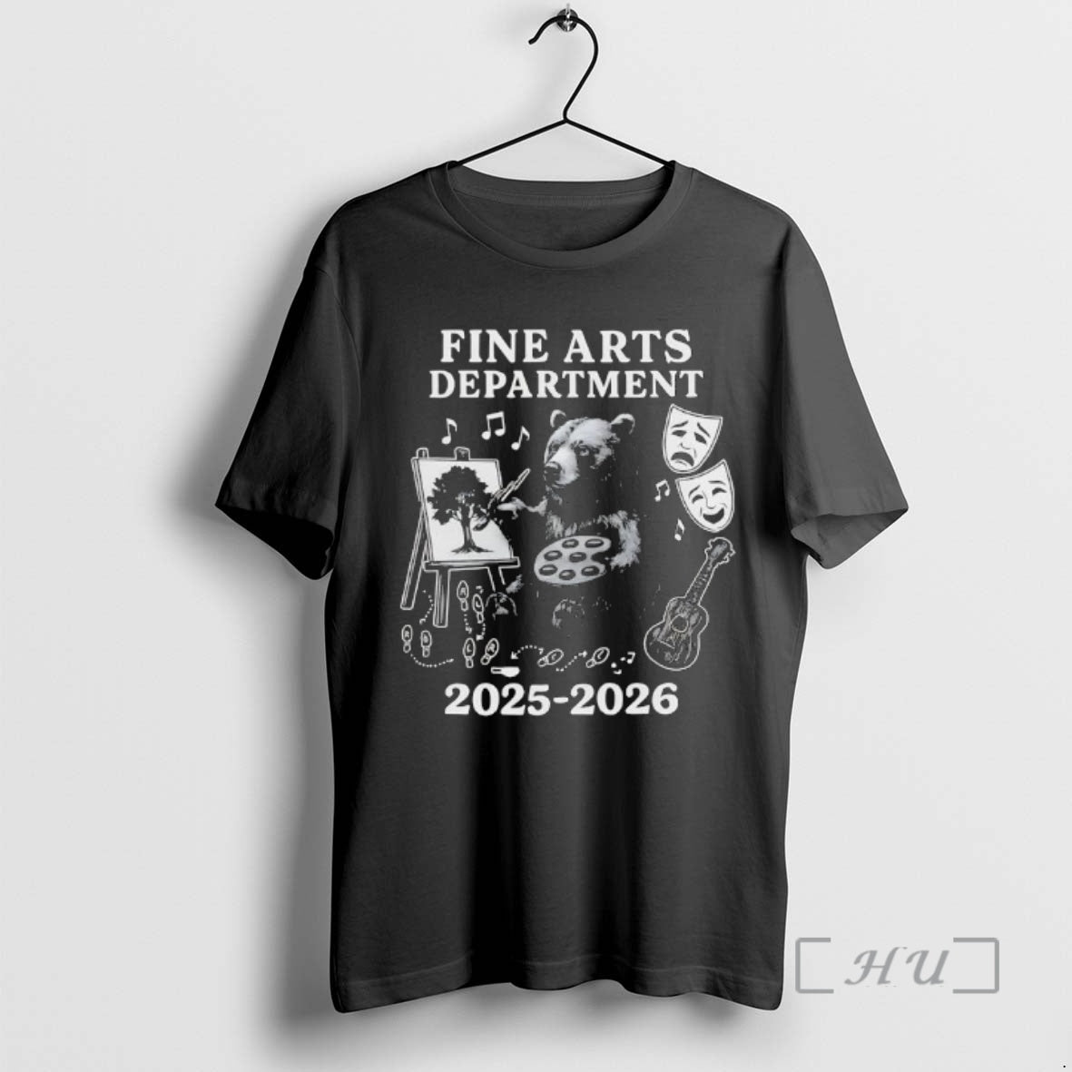 Officials Fine Arts Department Bear Painting A Tree 2025 2026 T-Shirts, Hoodie, Sweatshirt | PrintMintTees.com