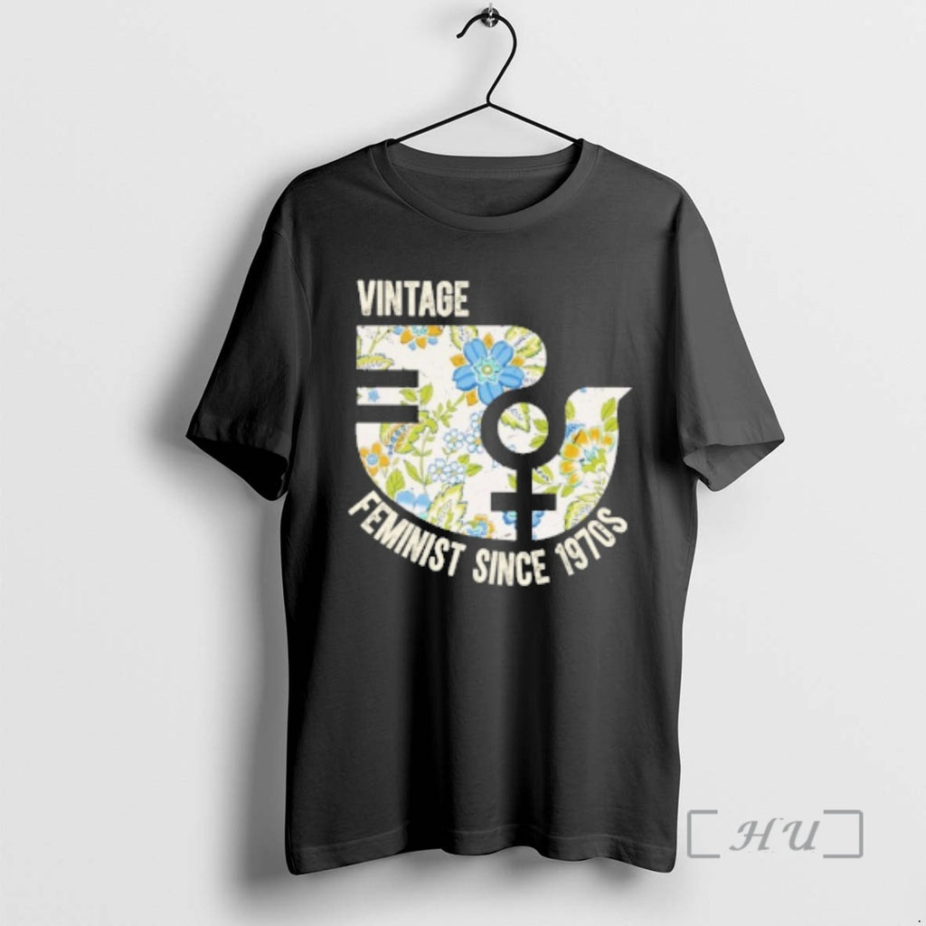 Officials Flower Vintage Feminist Since 1970s T-Shirts, Hoodie, Sweatshirt | PrintMintTees.com