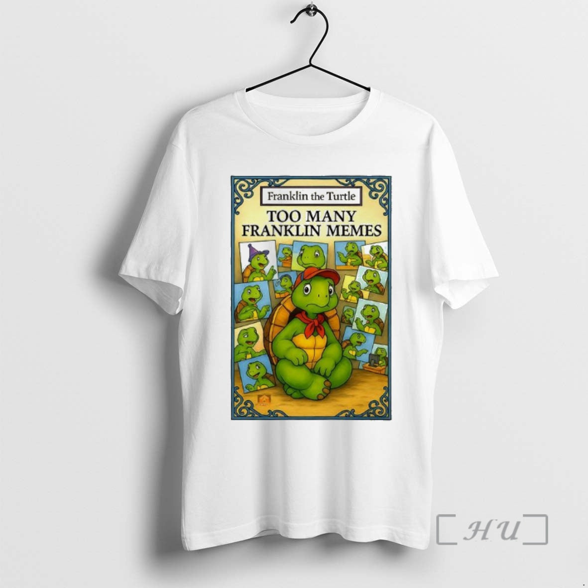 Officials Franklin The Turtle Too Many Franklin Memes T-Shirts, Hoodie, Sweatshirt | PrintMintTees.com