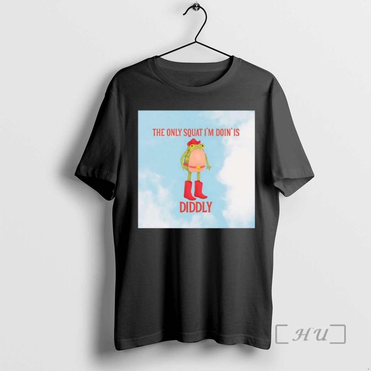 Officials Frog Cowboy The Only Squat Im Doing Is Diddly Funny Premium T Shirts Sweater Hoodie, Sweatshirt | PrintMintTees.com