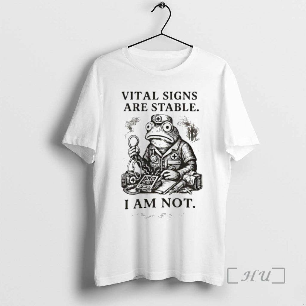 Officials Frog Medic Vital Signs Are Stable I Am Not T-Shirts, Hoodie, Sweatshirt | PrintMintTees.com