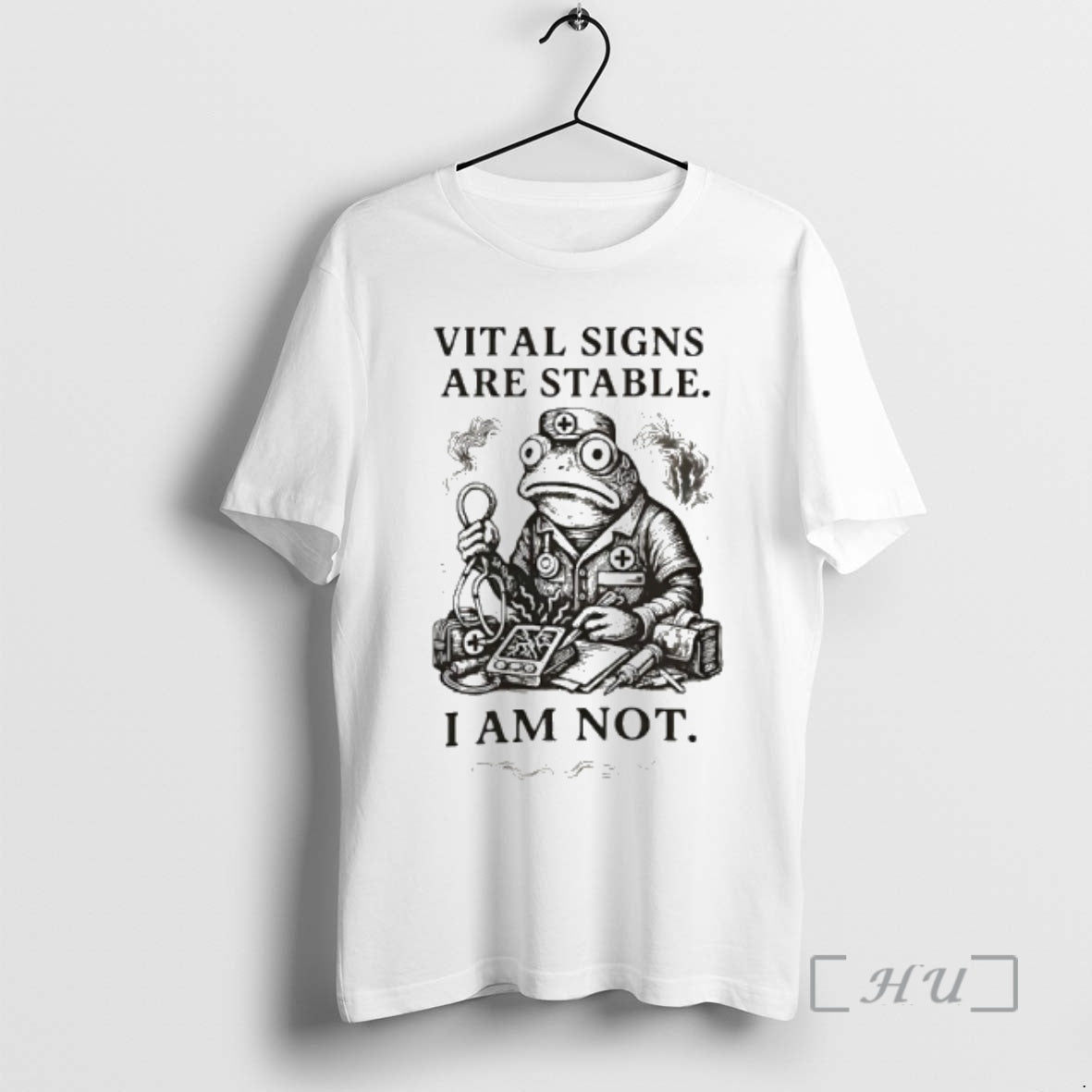 Officials Frog Medic Vital Signs Are Stable I Am Not T-Shirts, Hoodie, Sweatshirt | PrintMintTees.com