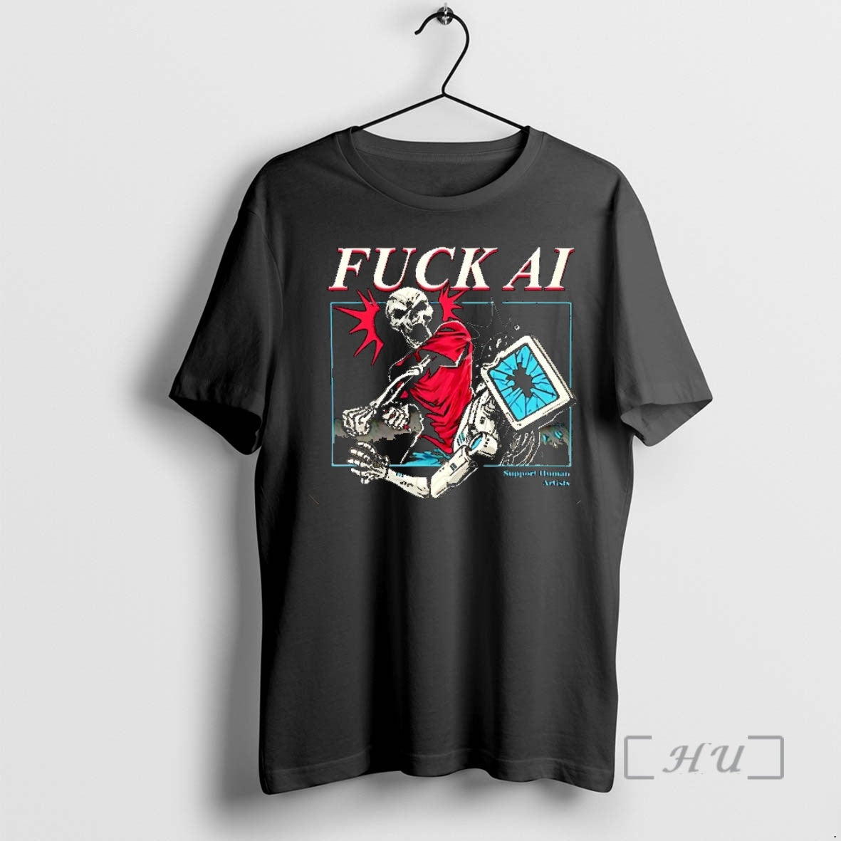 Officials Fuck Ai Support Human Artists Christmas T-Shirts, Hoodie, Sweatshirt | PrintMintTees.com