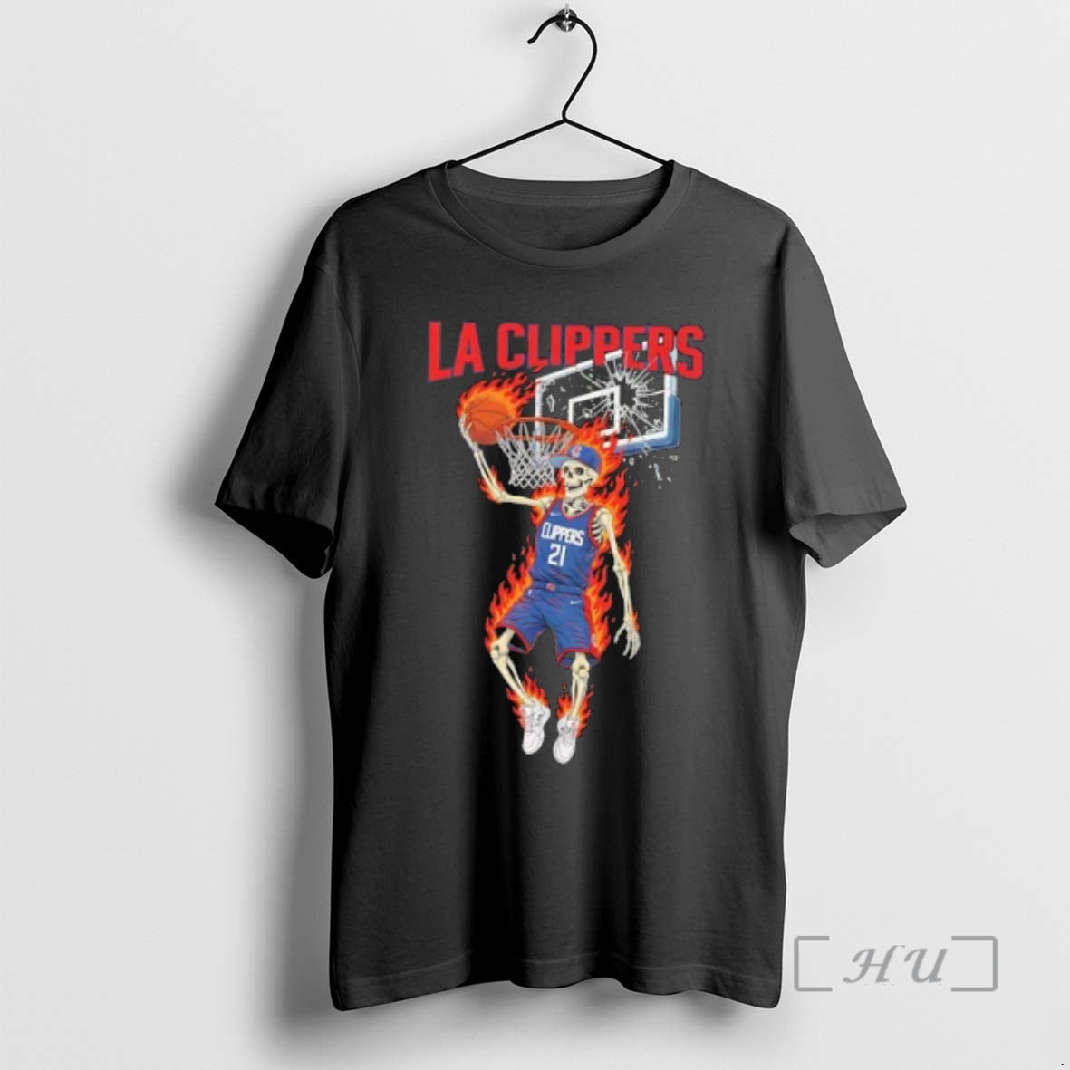 Officials Funny La Clippers Mens Basketball Skeleton Player Fire T-Shirts, Hoodie, Sweatshirt | PrintMintTees.com