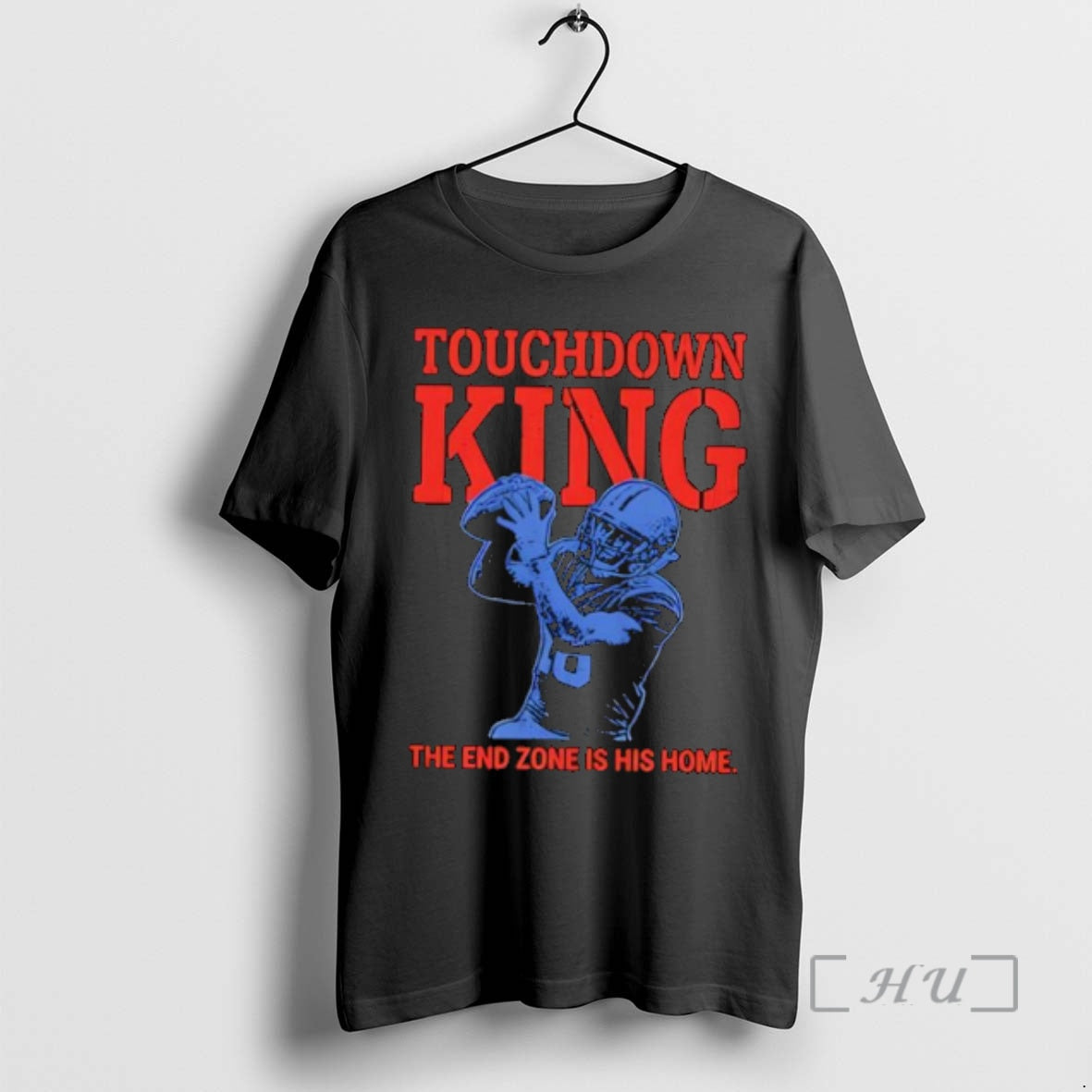 Officials Funny Touchdown King American Football End Zone Is His Home Premium T Shirts Sweater Hoodie, Sweatshirt
