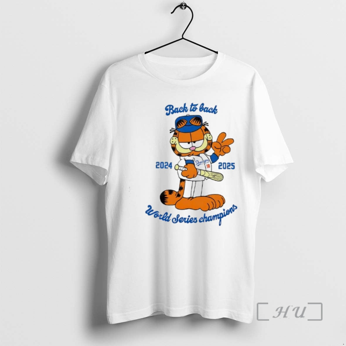 Officials Garf La Dodgersback To Back 2024 2025 World Series Champions Premium T Shirts Sweater Hoodie, Sweatshirt
