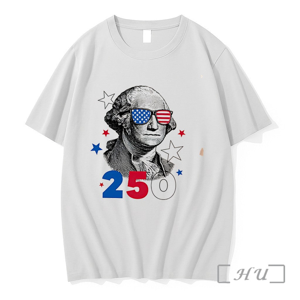 Officials George Flag Sunglasses 250 Celebrating 250 Years Of America Tee Premium T Shirts Sweater