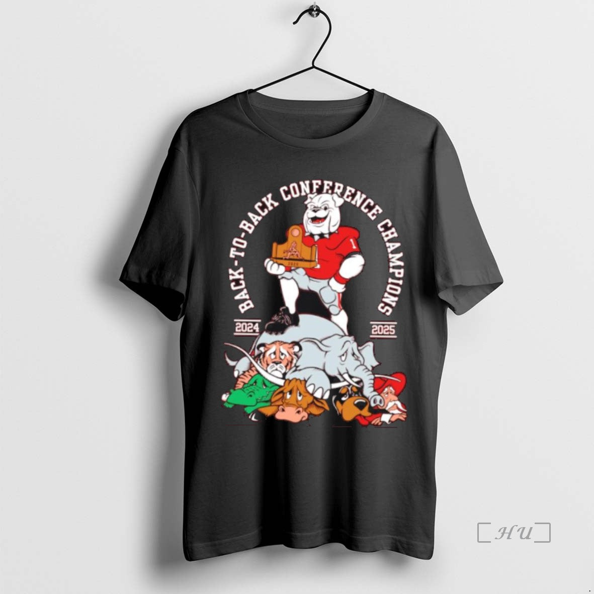 Officials Georgia Bulldogs 2024 2025 Back To Back Conference Champions T-Shirts, Hoodie, Sweatshirt | PrintMintTees.com