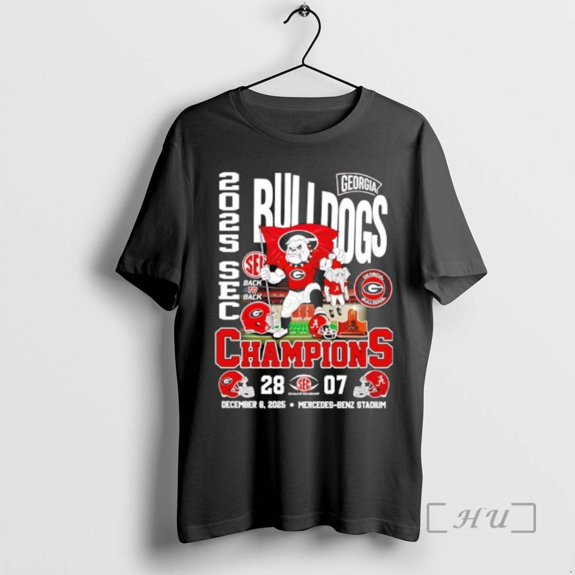 Officials Georgia Bulldogs 2025 Sec Champions Mascot T-Shirts, Hoodie, Sweatshirt