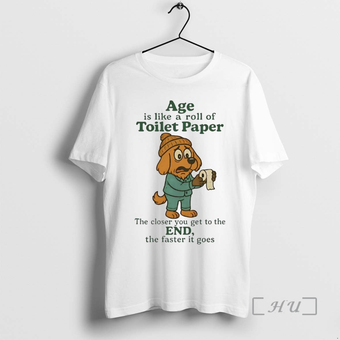 Officials Golden Retriever Age Is Like A Roll Of Toilet Paper Get To The End T-Shirts, Hoodie, Sweatshirt | PrintMintTees.com