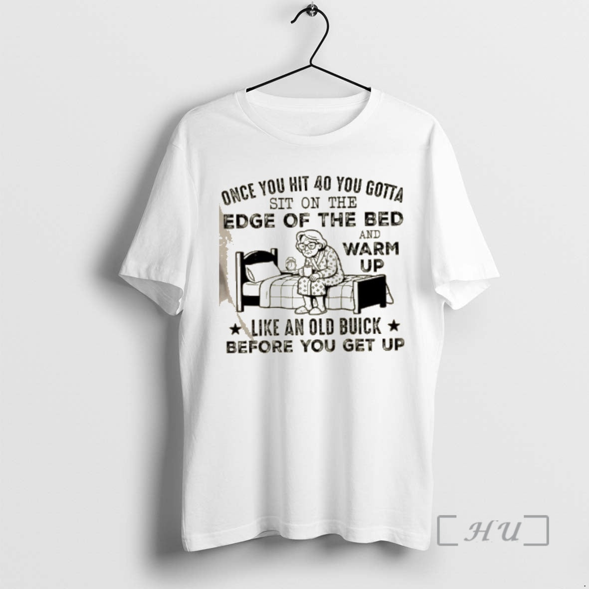 Officials Grandma Once You Hit 40 You Gotta Sit On The Edge Of The Bed T-Shirts, Hoodie, Sweatshirt | PrintMintTees.com
