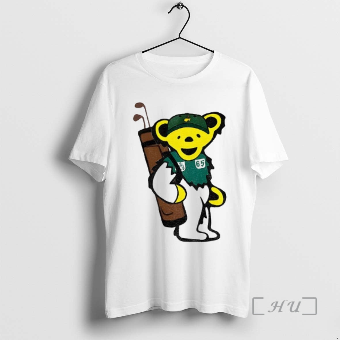 Officials Grateful Dead Bear Caddie Golf Masters Tournament T-Shirts, Hoodie, Sweatshirt | PrintMintTees.com