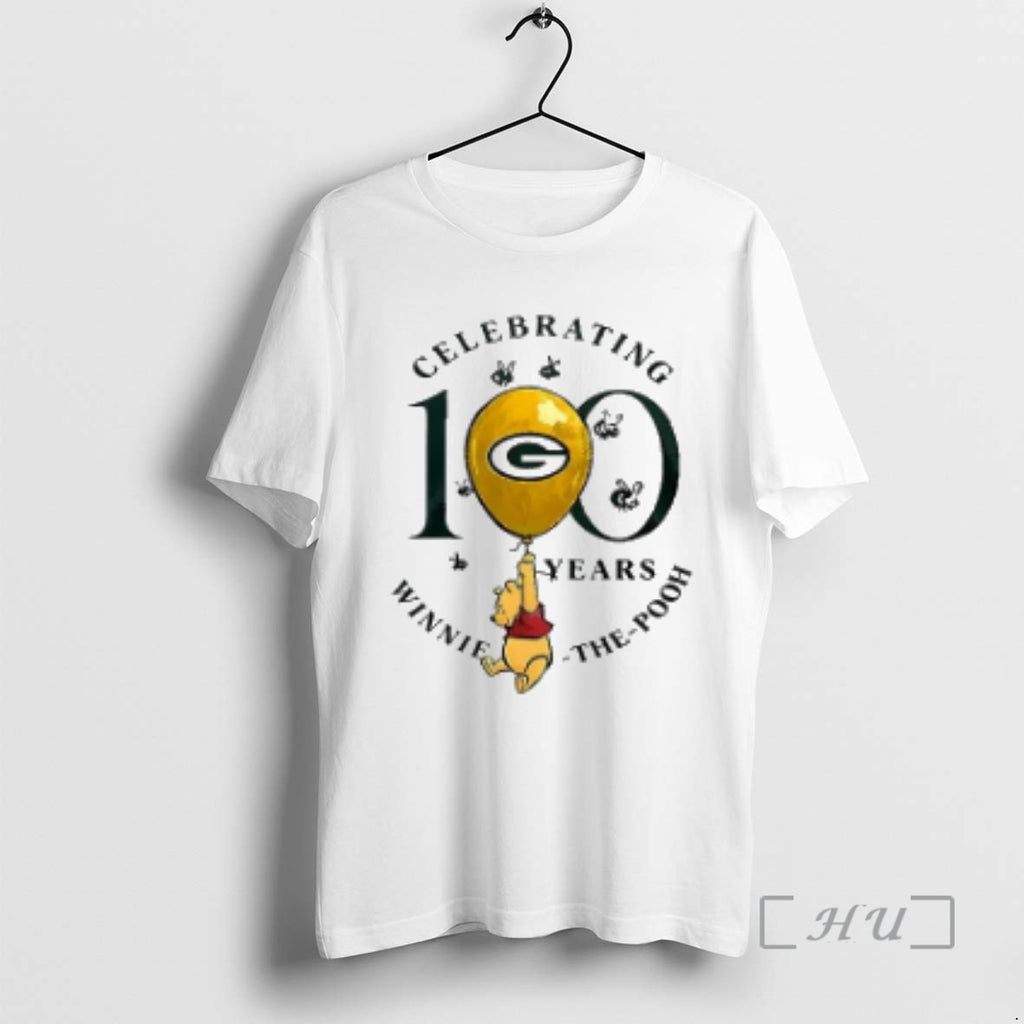 Officials Green Bay Packers X Winnie The Pooh 100th Anniversary T-Shirts, Hoodie, Sweatshirt | PrintMintTees.com