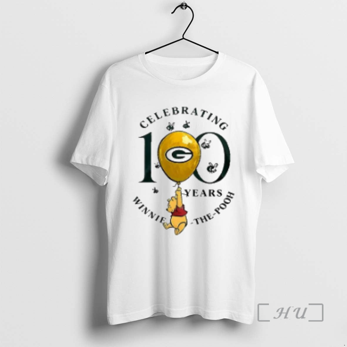 Officials Green Bay Packers X Winnie The Pooh 100th Anniversary T-Shirts, Hoodie, Sweatshirt | PrintMintTees.com