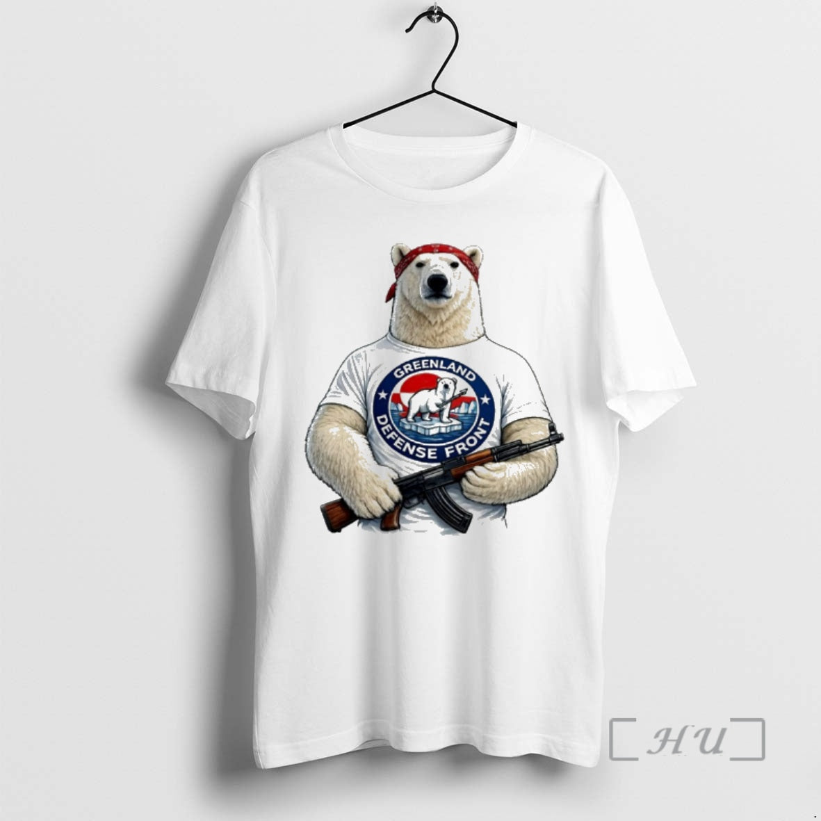 Officials Greenland Defense Front Polar Bear Patriotic Polar Bear T-Shirts, Hoodie, Sweatshirt | PrintMintTees.com