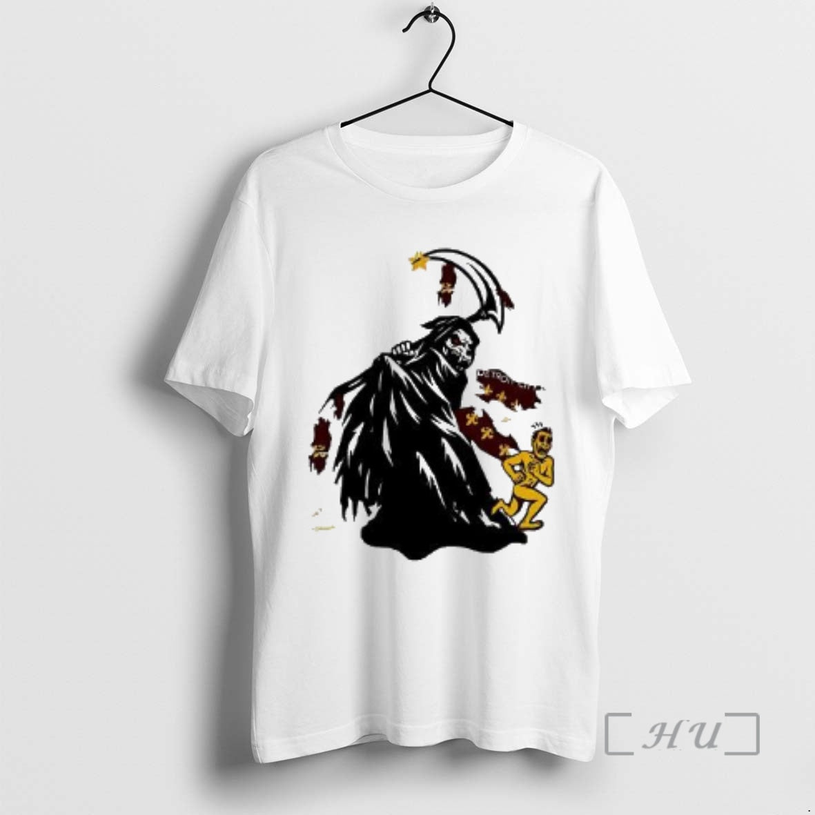 Officials Grim Reaper Destroy Detroit 2025 Playoff Woman T-Shirts, Hoodie, Sweatshirt | PrintMintTees.com