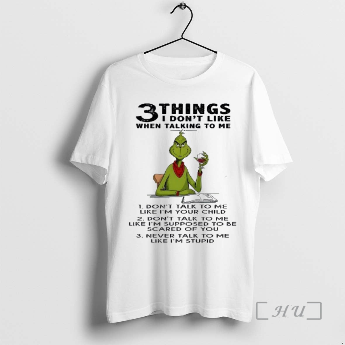 Officials Grinch 3 Things I Dont Like When Talking To Me Premium T Shirts Sweater Hoodie, Sweatshirt | PrintMintTees.com