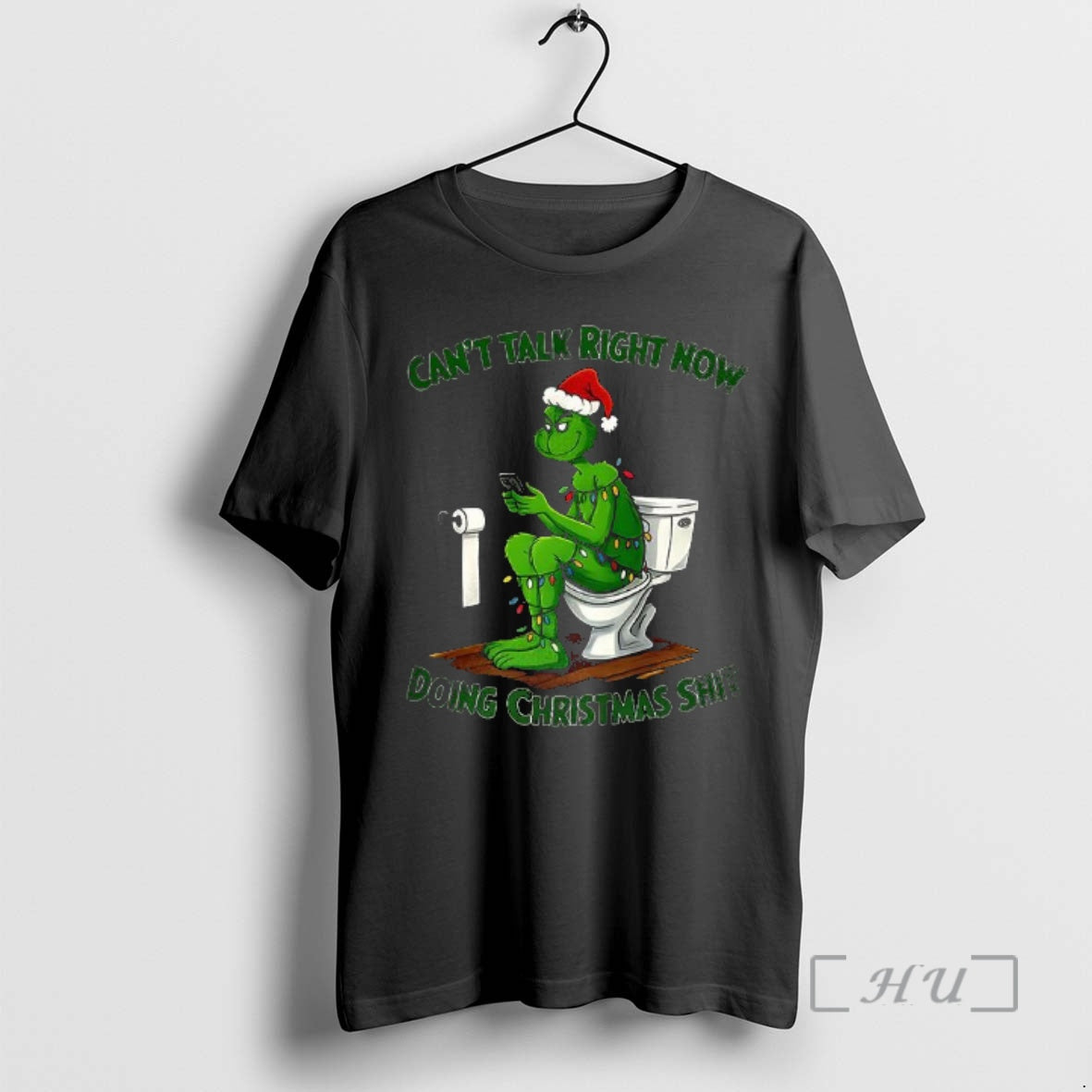 Officials Grinch Cant Talk Right Now Doing Christmas Shit T-Shirts, Hoodie, Sweatshirt | PrintMintTees.com