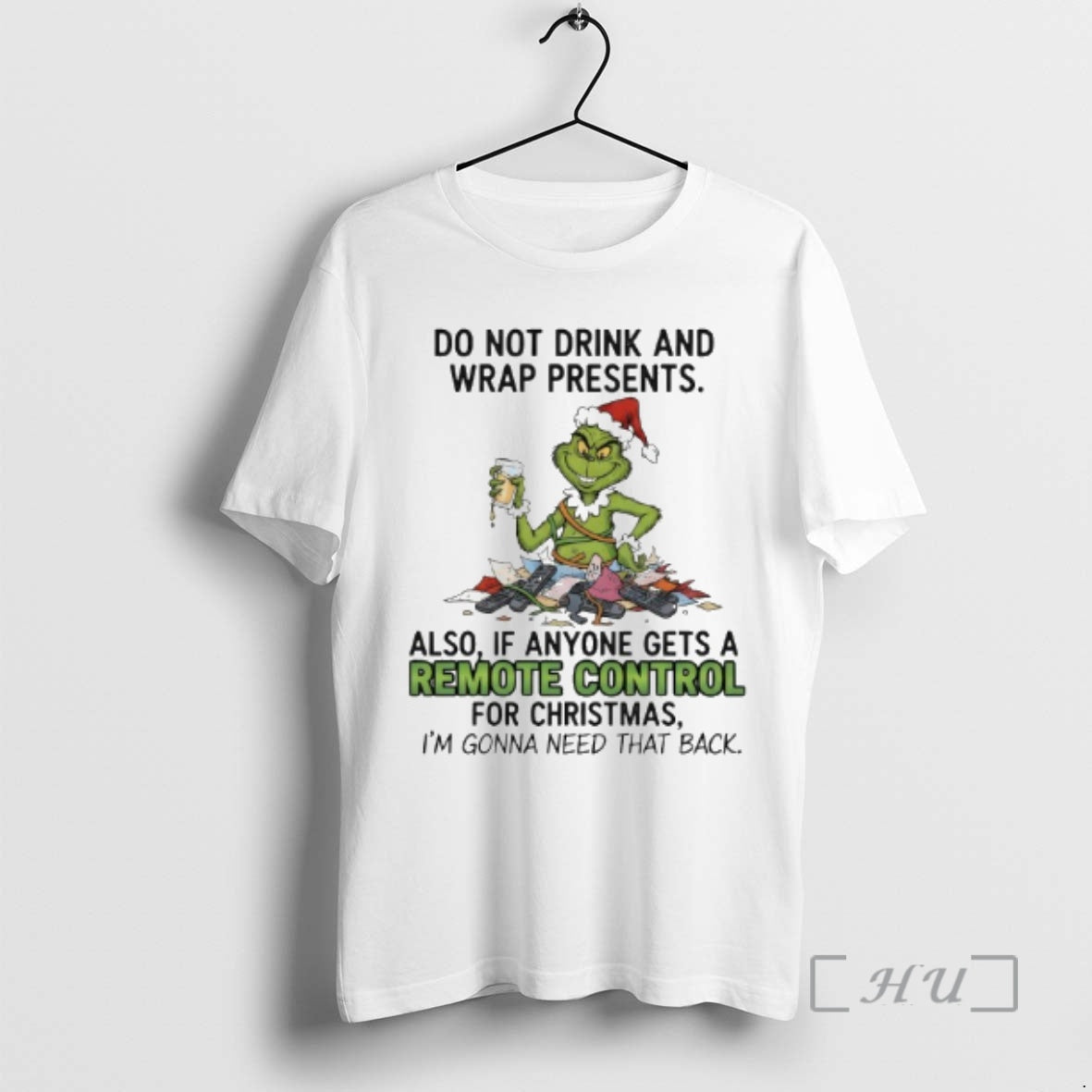 Officials Grinch Do Not Drink And Wrap Presents T-Shirts, Hoodie, Sweatshirt | PrintMintTees.com