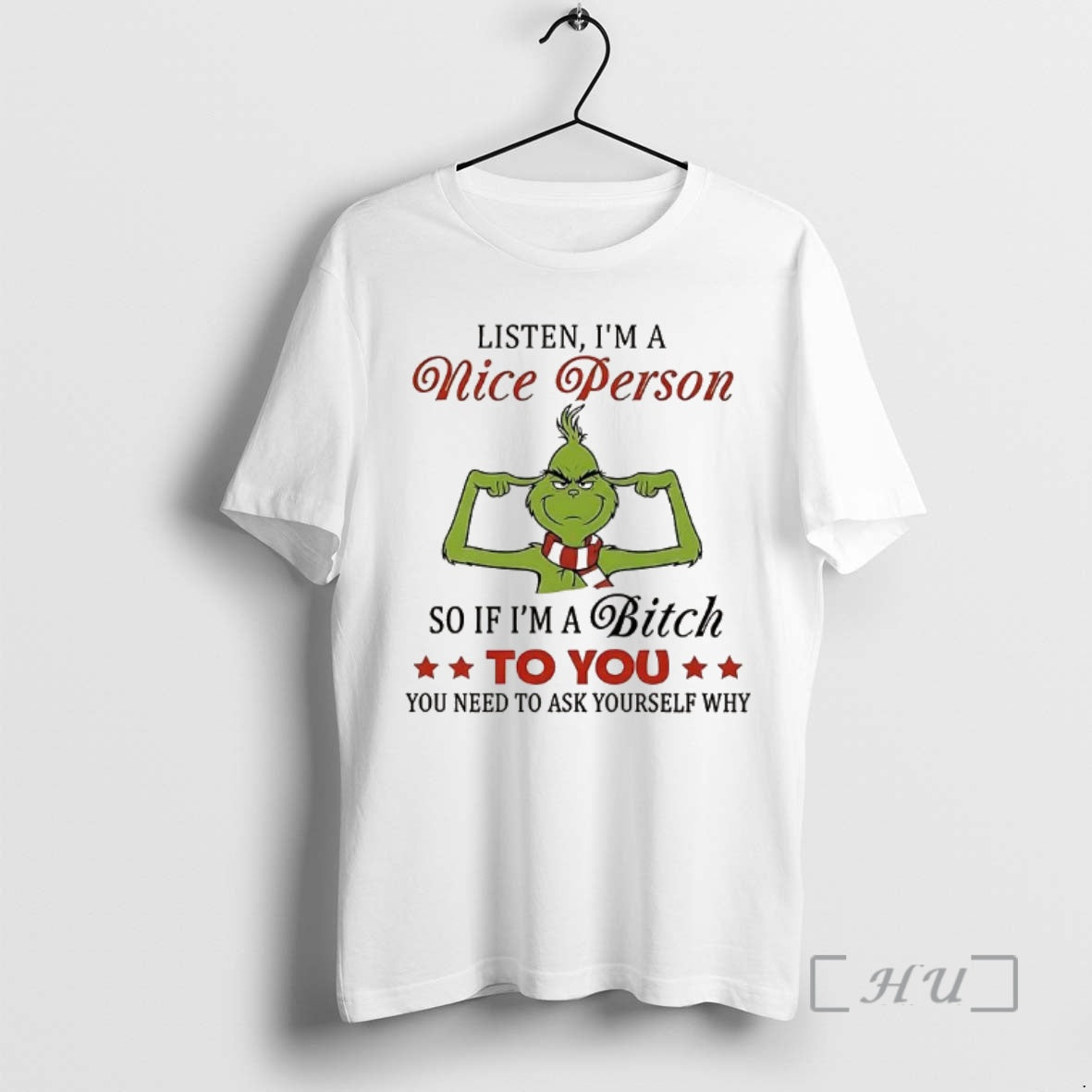 Officials Grinch Listen Im A Nice Person T-Shirts, Hoodie, Sweatshirt | PrintMintTees.com