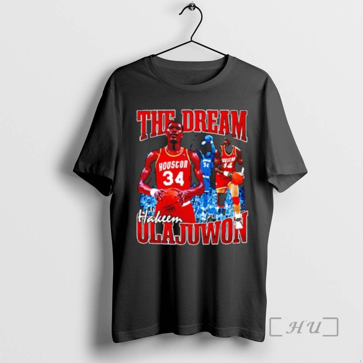 Officials Hakeem Olajuwon The Dream Basketball Legend Signature Vintage T-Shirts, Hoodie, Sweatshirt | PrintMintTees.com