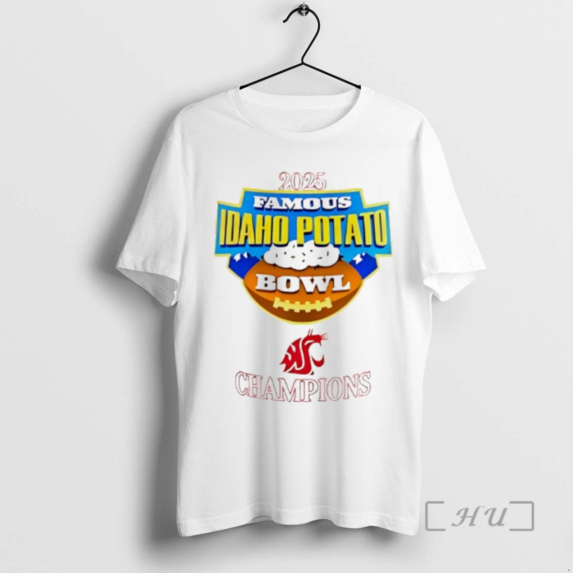 Officials Houston Cougars 2025 Famous Idaho Potato Bowl Champions Logo T-Shirts, Hoodie, Sweatshirt | PrintMintTees.com
