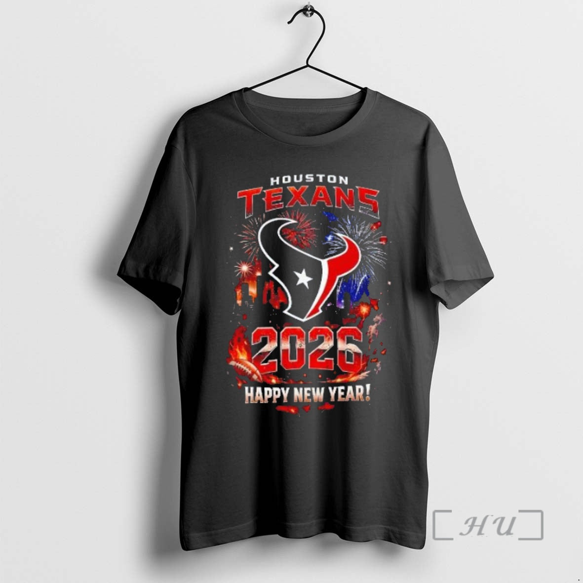 Officials Houston Texans Happy New Year 2026 Two Side A1 T-Shirts, Hoodie, Sweatshirt | PrintMintTees.com