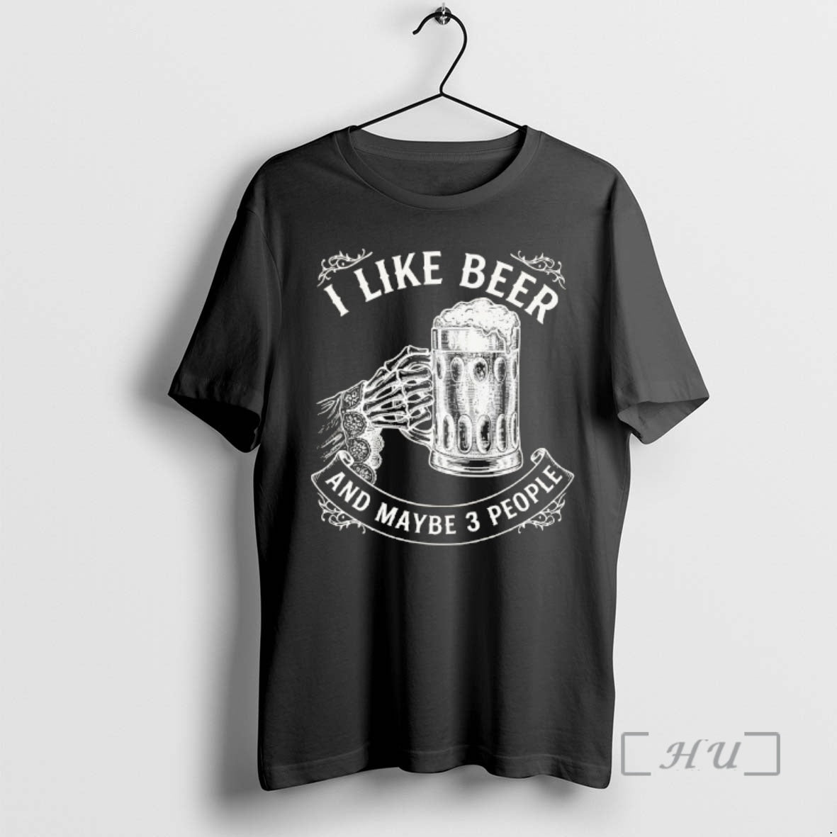 Officials I Like Beer Introvert Skeleton And Maybe 3 People T-Shirts, Hoodie, Sweatshirt | PrintMintTees.com