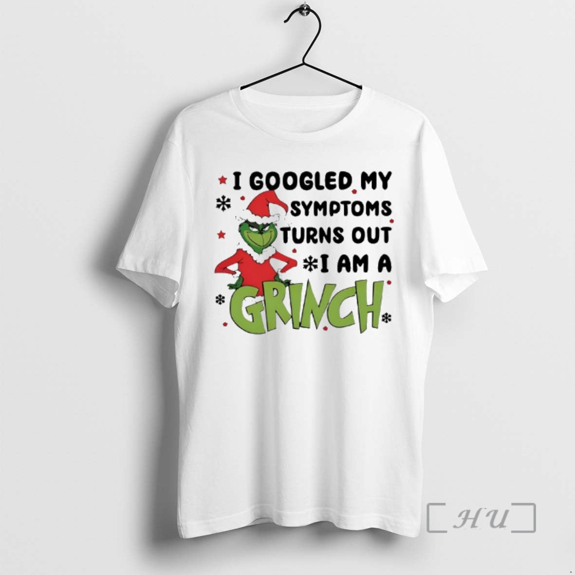 Officials I Googled My Symptoms Turns Out I Am A Grinch Christmas Premium T Shirts Hoodie, Sweatshirt | PrintMintTees.com