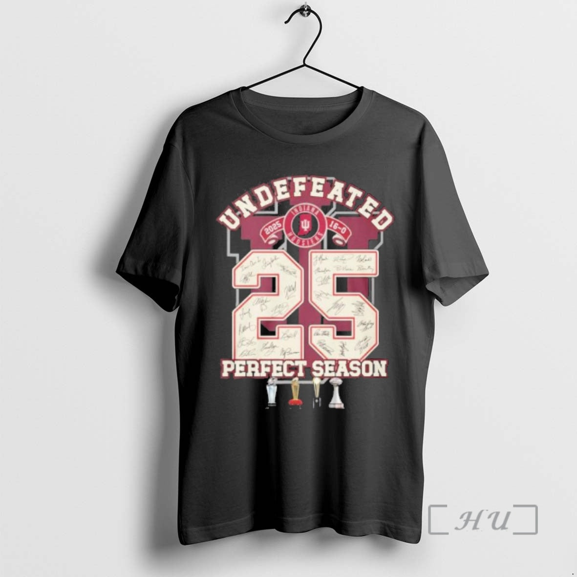 Officials Iu Football Undefeated 16 0 Perfect Season 2025 T-Shirts, Hoodie, Sweatshirt | PrintMintTees.com