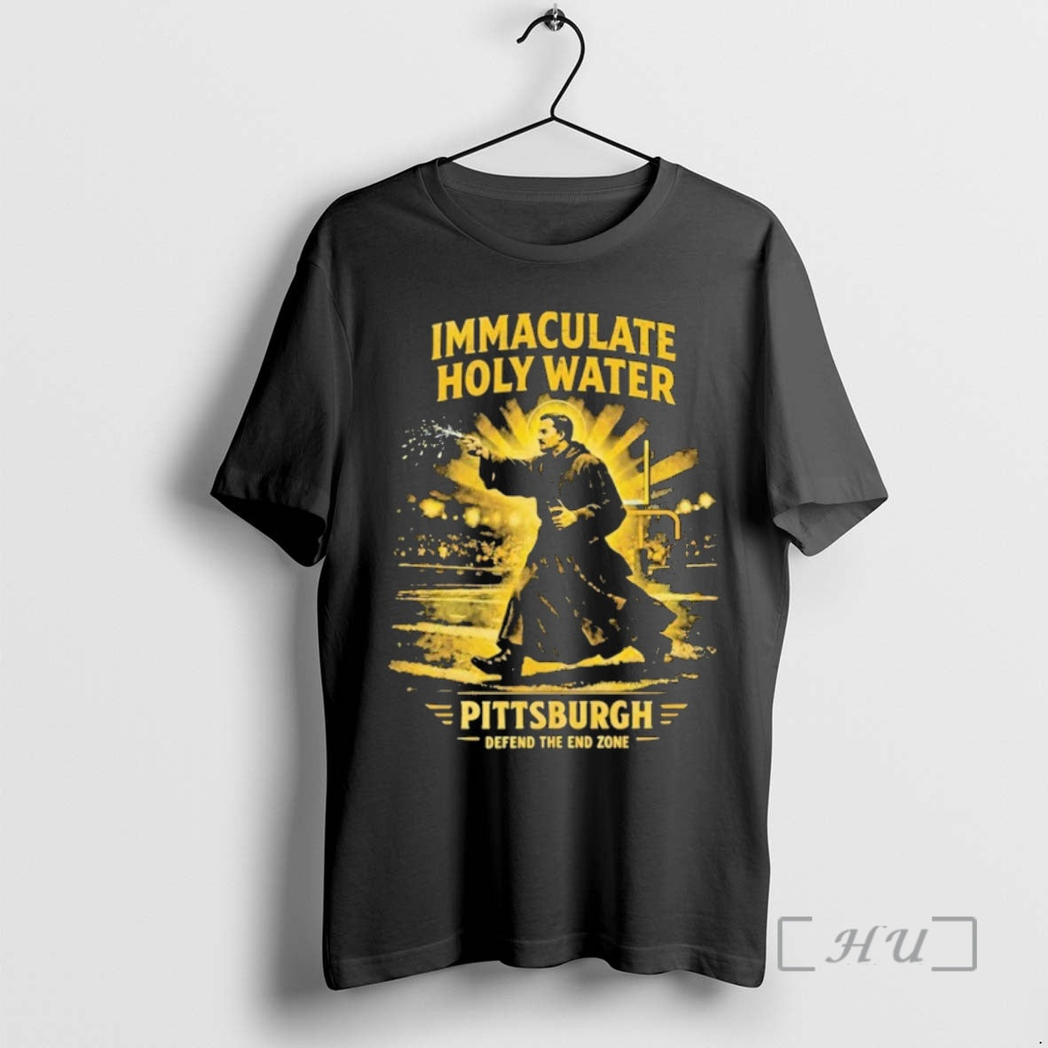 Officials Immaculate Holy Water Pittsburgh Defend The End Zone T-Shirts, Hoodie, Sweatshirt | PrintMintTees.com